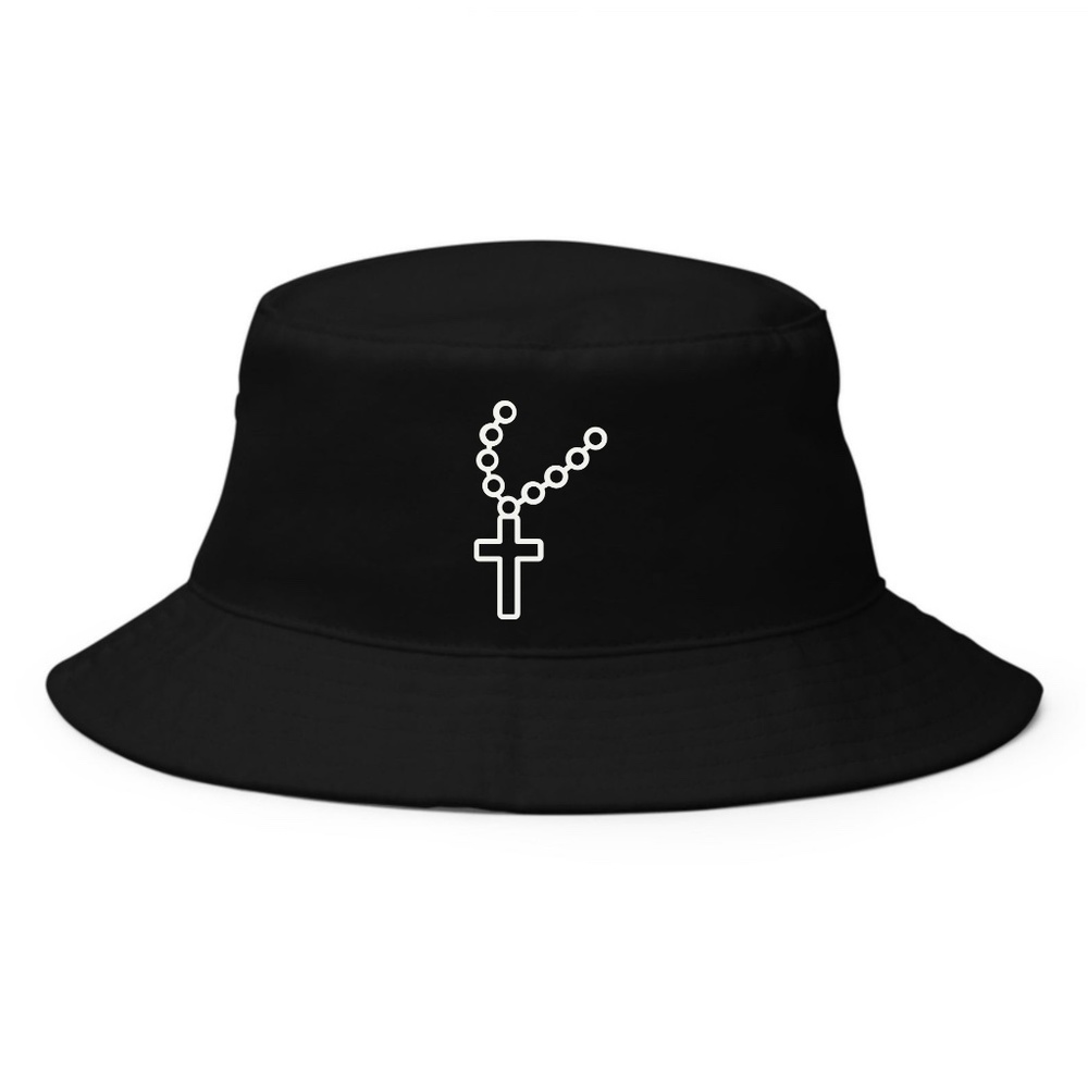 Cross Pendant Bucket Hat, God, Jesus, Christian
